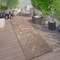 World Rug Gallery Contemporary Palm Leaf Textured Flat Weave Indoor/Outdoor Area Rug 2' x 7' Brown 118BROWN2X7 - alternate 1
